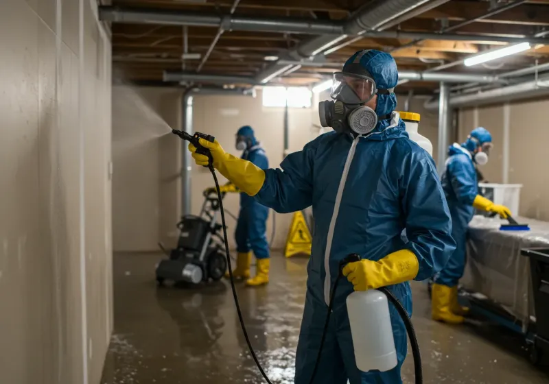 Basement Sanitization and Antimicrobial Treatment process in Tarrant, AL